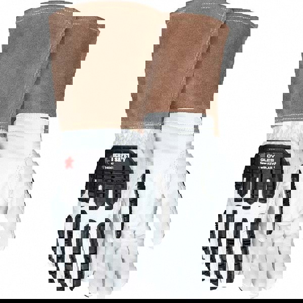 Welding Gloves: Size Medium, Leather, General Welding Application